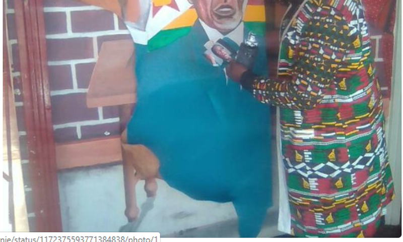 Rasta paints a portrait of Robert Mugabe but people say it has no iota of resemblance with the man