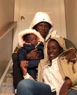 Stonebwoy, wife and daugheter