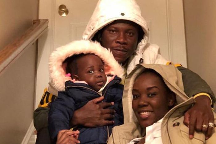 Stonebwoy, wife and daugheter