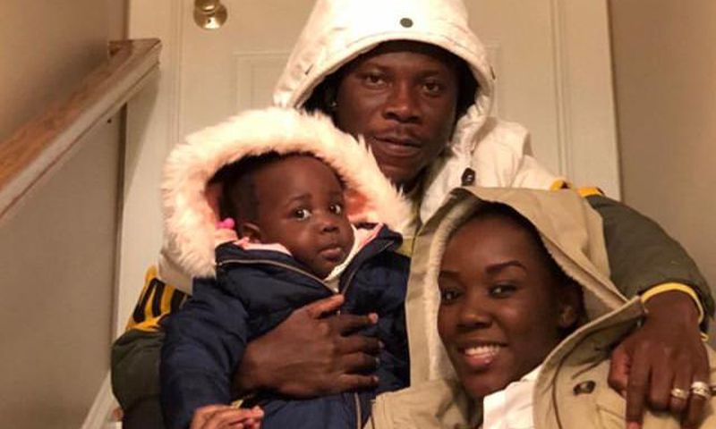 Stonebwoy, wife and daugheter