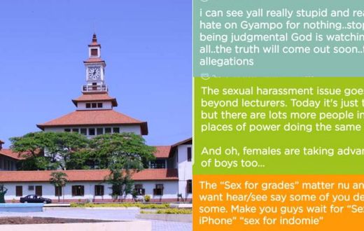 Legon students divided on opinions about #SexForGrades video on anonymous app