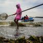 Volunteers in Manila scoop up coastal trash as part of the World Cleanup Day initiative