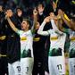 Moenchengladbach players in celebratory mood