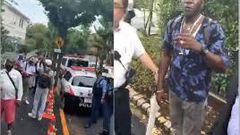 Angry Nigerians chase Buhari with police to conduct compulsory DNA test on him (video)