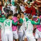 Raja's players celebrate victory