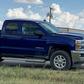 This handout image obtained courtesy of Ernst Villanueva taken on August 31, 2019 show a car with multiple bullet holes in the windows after a gunman opened fire on the I-20 highway between Odessa and Midland, Texas