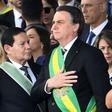 Brazilian President Jair Bolsonaro, pictured here on September 7, 2019, has left hospital after his fourth operation following his stabbing at a campaign rally last year