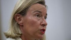 European Union foreign policy chief Federica Mogherini says Venezuela's government and opposition should return to the negotiating table