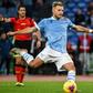Lazio's Ciro Immobile scored a penalty against Lecce for his 14th league goal this season