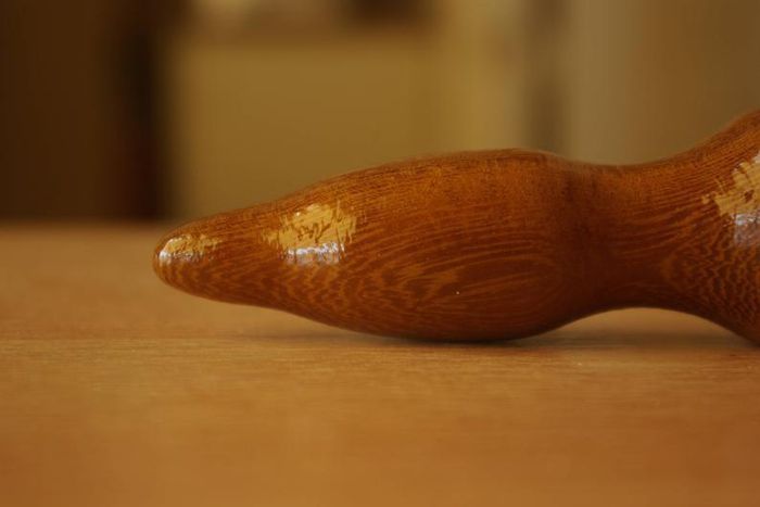 Wooden butt plug