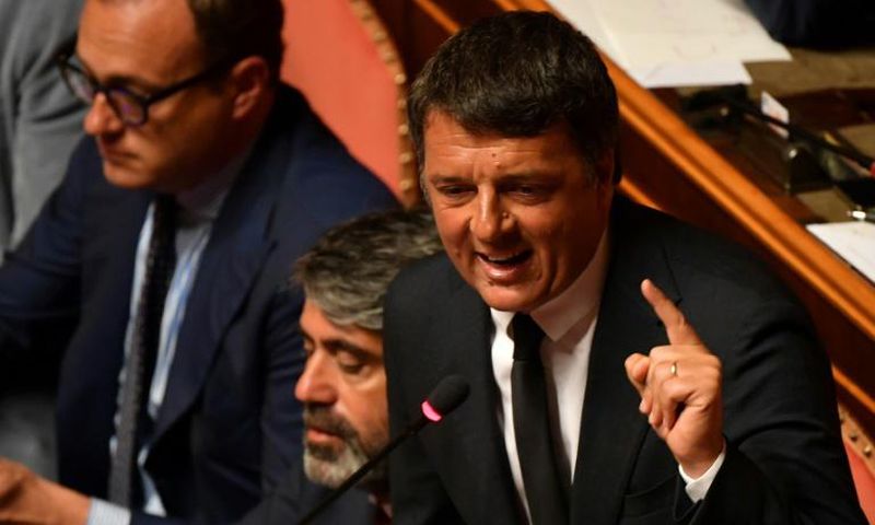 Some fear that Matteo Renzi -- who has ruled out a role in Italy's new government -- is preparing to betray the PD by splitting the party in the coming months in a power grab