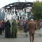 The troublemakers burnt a circus tent where children from deprived backgrounds were being trained in circus arts