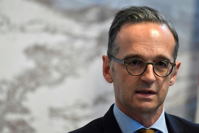 Foreign Minister Heiko Maas (pictured October 17, 2019) said Germany does not "believe that an attack on Kurdish units or Kurdish militia is legitimate under international law"