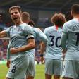 Chelsea's Cesar Azpilicueta (left) celebrates Ruben Loftus-Cheek's winning goal against Cardiff