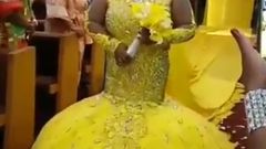 Bride in a spectacular gown