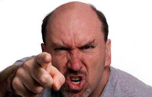 Man prosecuted for just pointing finger at his neighbour during an argument