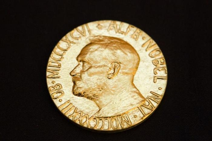 The front of the Nobel Peace Prize medal awarded to Chinese dissident Liu Xiabo in 2010. A Norwegian politician has nominated "the people of Hong Kong" for this year's prize