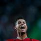 Cristiano Ronaldo celebrates after scoring on Friday