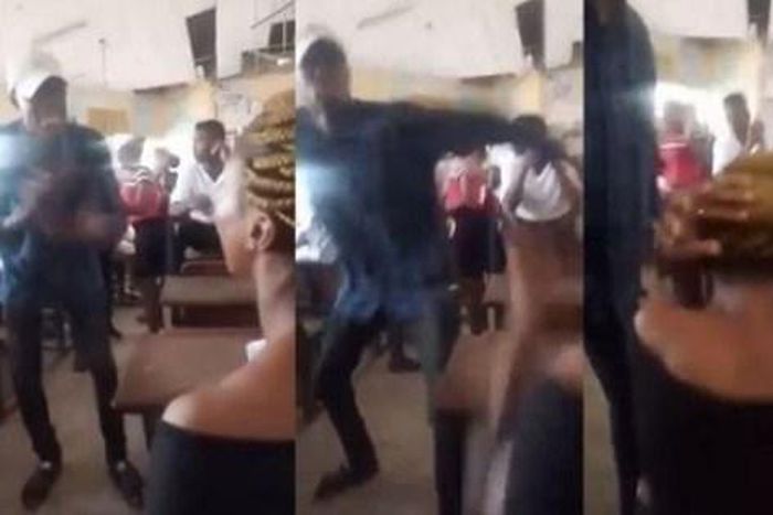 “Jane, pay me back my 20k” – Man beats up university lover who dumped him after paying her fees (video)