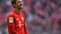Le joueur du Bayern Munich Thomas Müller lors de la réception d'Hoffenheim le 5 octobre 2019