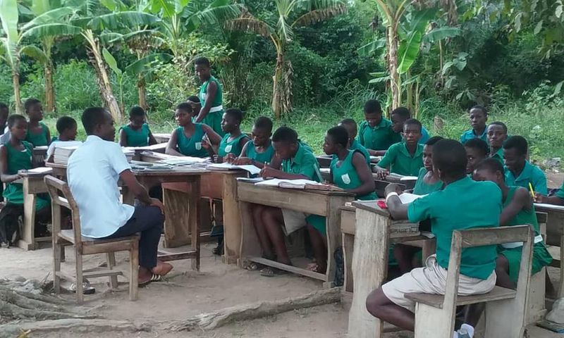 Students under trees (File photo)