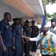 Nana Addo with the police