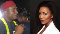 Genevieve Nnaji and Allen Onyema
