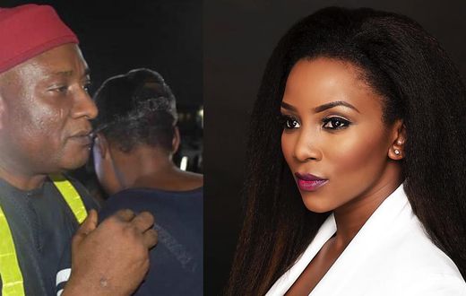 Genevieve Nnaji and Allen Onyema