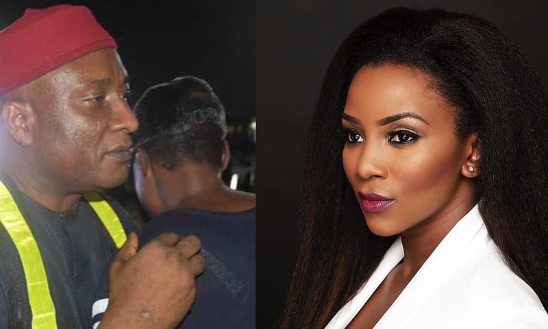 Genevieve Nnaji and Allen Onyema