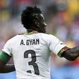 Ghana player Asamoah Gyan celebrates a goal against Portugal during a 2014 FIFA World Cup match in Brazil (Photo: EPA/Jose Sena Goulao)