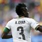 Ghana player Asamoah Gyan celebrates a goal against Portugal during a 2014 FIFA World Cup match in Brazil (Photo: EPA/Jose Sena Goulao)