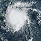 This satellite image obtained from NOAA/RAMMB, shows Tropical Storm Dorian as it approaches Puerto Rico in the Caribbean at 11:40 UTC on August 28, 2019