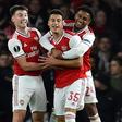 Gabriel Martinelli (C) has scored twice on each of his two starts for Arsenal