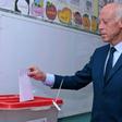Presidential candidate Kais Saied casts his ballot at a polling station in Tunis on September 15, 2019