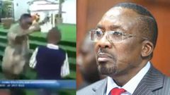 Woman runs away as ‘angry’ pastor chases her with hot slaps (video)