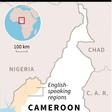 Map of Cameroon locating English-speaking regions