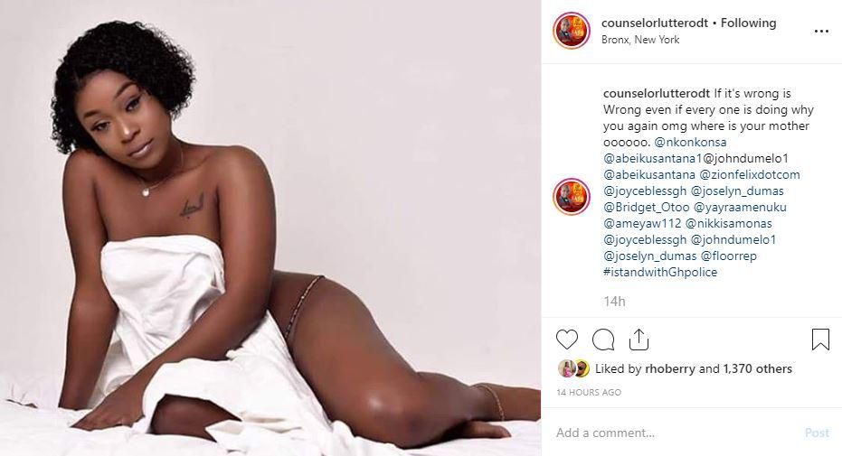Counsellor Lutterodt's post