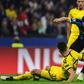 Inter Milan forward Lautaro Martinez (R) scored the opener against Dortmund.