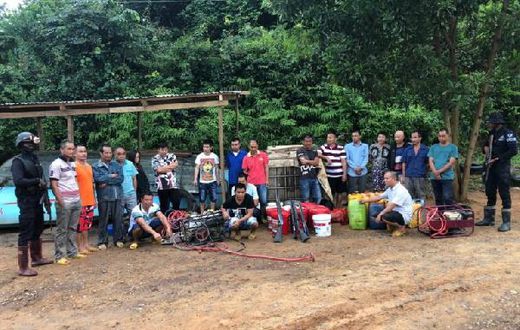 Chinese illegal miners