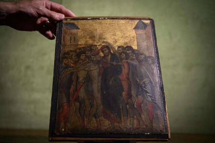 A rare work by the 13th-century Italian master Cimabue was found in a French woman's kitchen in September