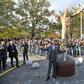 'The statue is the symbol that anything is possible,' said Zlatan Ibrahimovic as he unveiled a statue of himself in Malmo