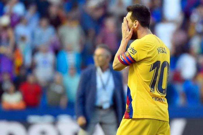 Lionel Messi scored his sixth goal in five games against Levante on Saturday.