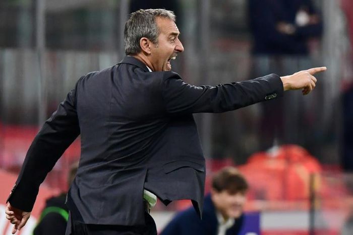 AC Milan coach Marco Giampaolo was under pressure after four defeats in the first six games
