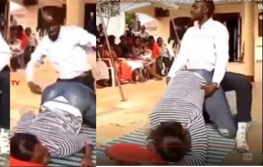 Pastor uses female member to demonstrate how to give orgasmic and heart-touching doggy style (video)