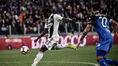 Italian forward Moise Kean scored the winner as Juventus edged closer to an eighth consecutive league title