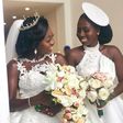 Nana Ama Agyeman and her bridesmaid