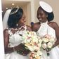 Nana Ama Agyeman and her bridesmaid