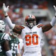 Nigerian-born NFL defensive end Emmanuel Ogbah was traded Monday from the Cleveland Browns to the Kansas City Chiefs