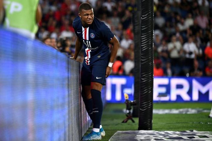 Kylian Mbappe injured his thigh against Toulouse