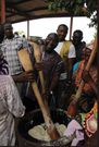 Dr Bawumia pounding fufu